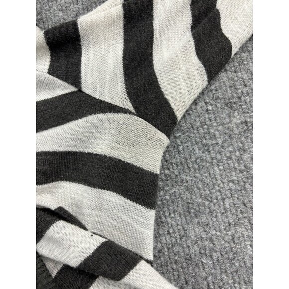 Kirra Cardigan Women's Medium Black White Stripe Open Front Sweater USA Made - Picture 7 of 8